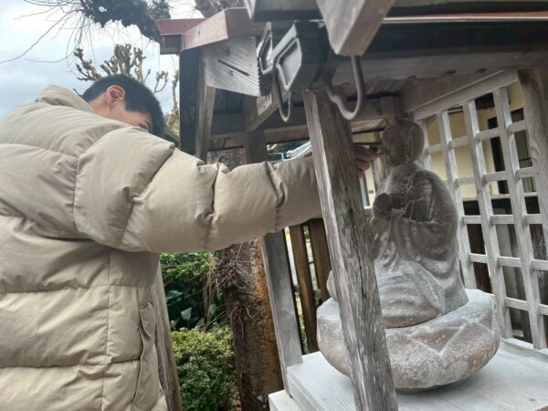 おしろい地蔵さまとひな祭りに向けて